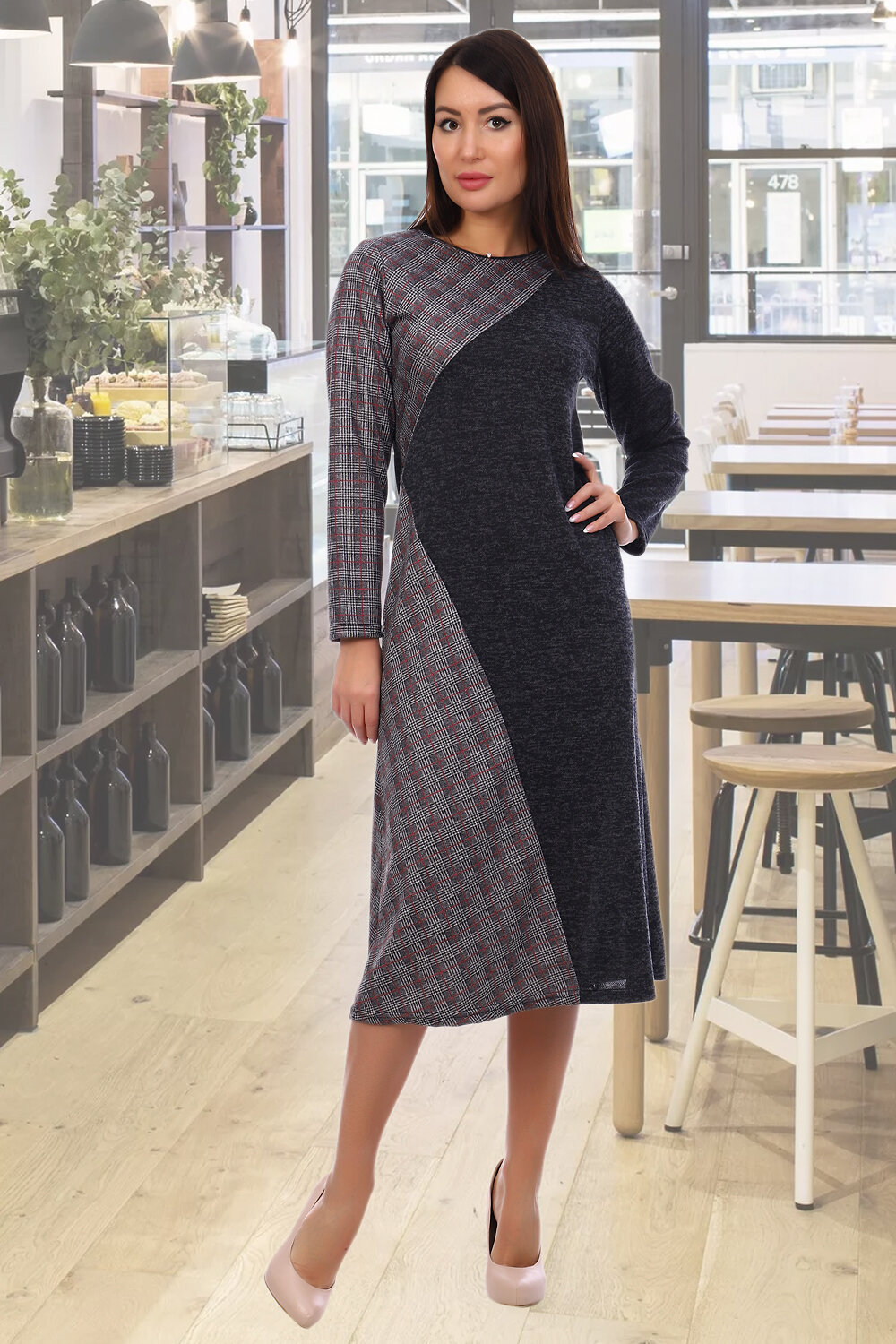 Натали Платье 424397 Платье Сима графит