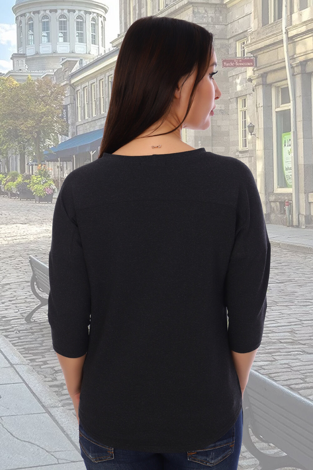 Натали Джемпер 424405 Джемпер Оазис антрацит