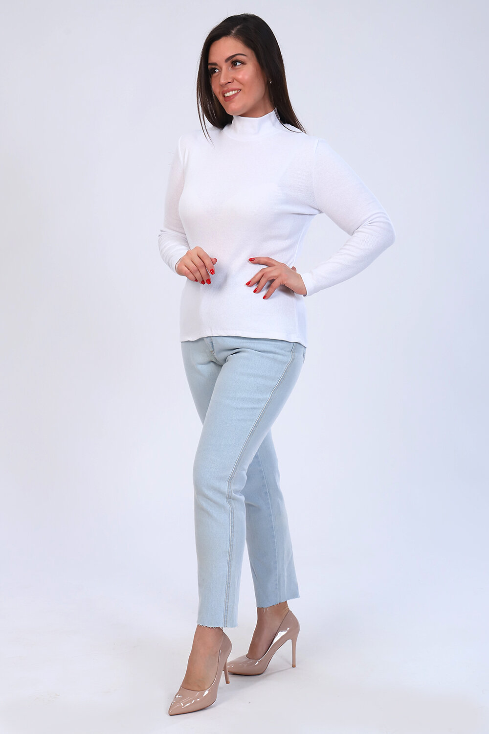 Натали Водолазка 424417 Водолазка Перспектива белый