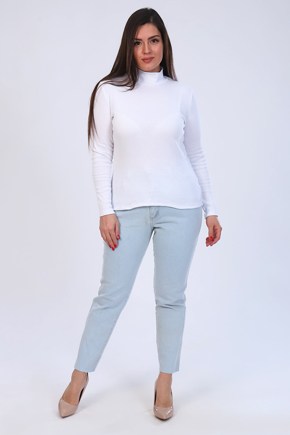 Натали Водолазка 424417 Водолазка Перспектива белый