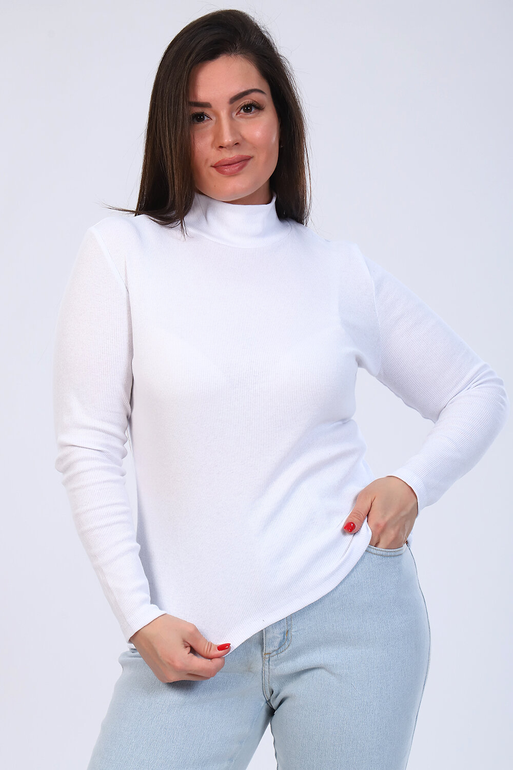 Натали Водолазка 424417 Водолазка Перспектива белый