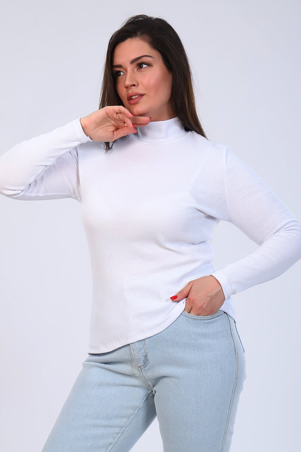 Натали Водолазка 424417 Водолазка Перспектива белый
