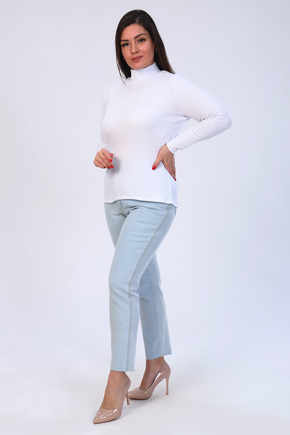 Натали Водолазка 424417 Водолазка Перспектива белый