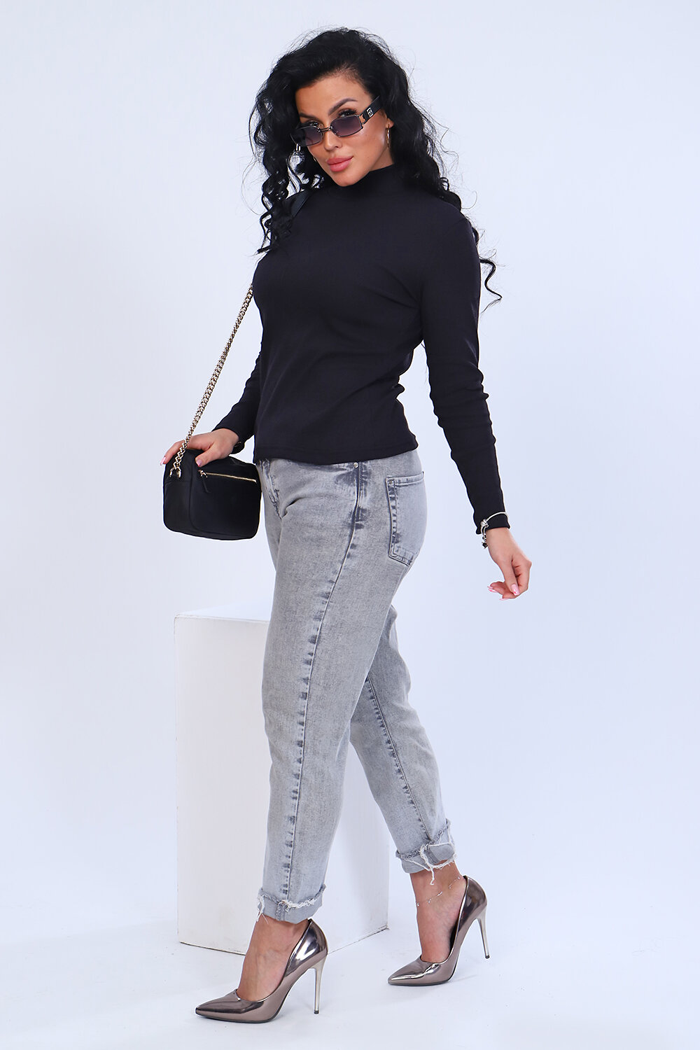 Натали Водолазка 424420 Водолазка Перспектива черный