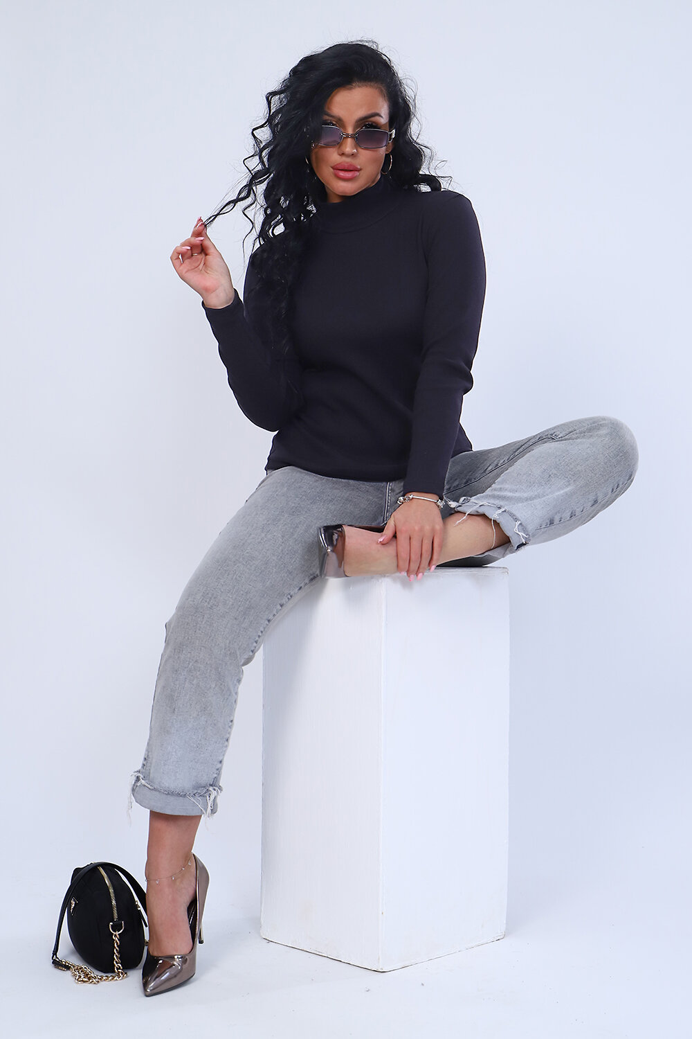 Натали Водолазка 424420 Водолазка Перспектива черный