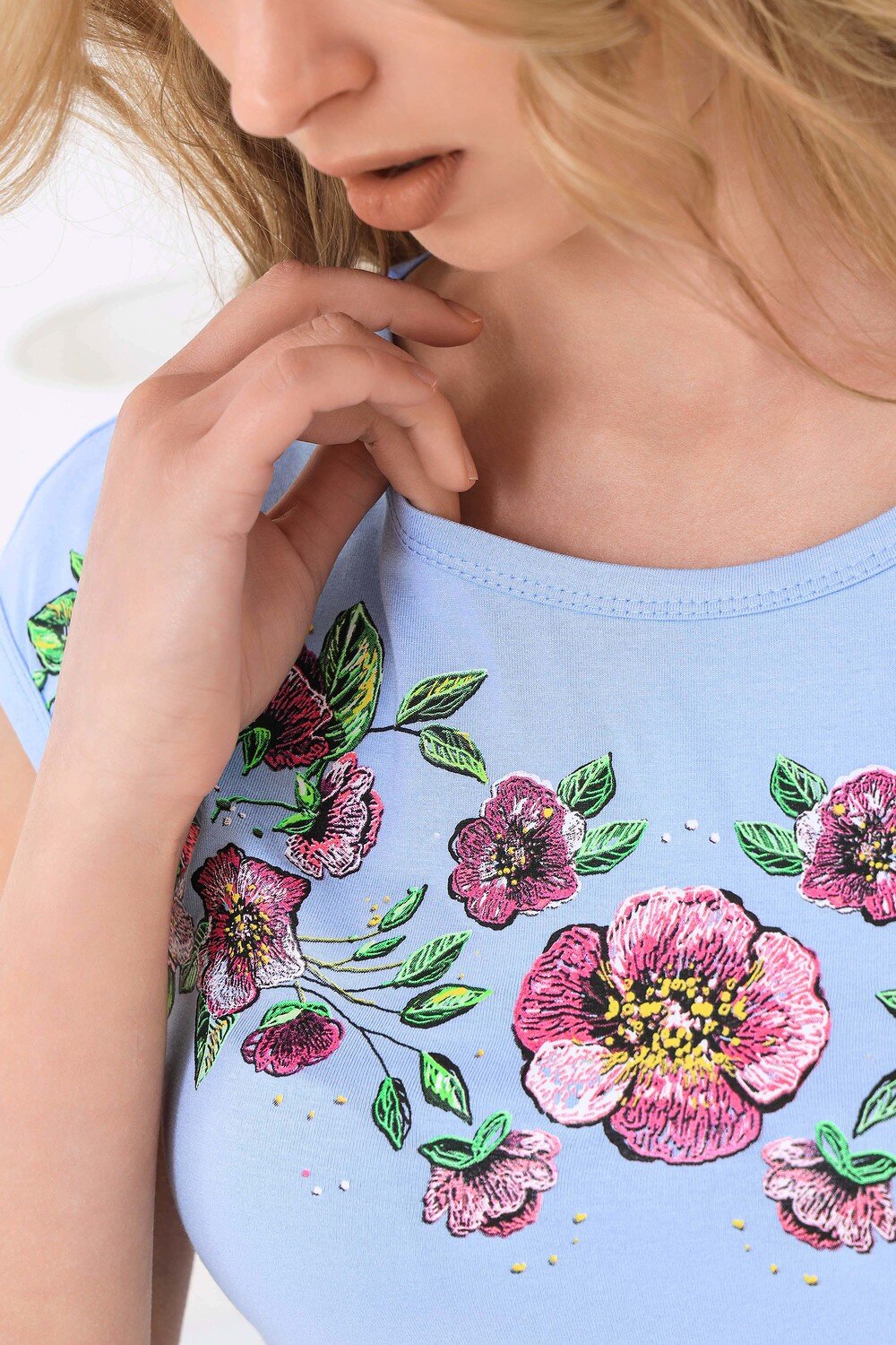 Натали Костюм 424478 Костюм Ломбардия голубой