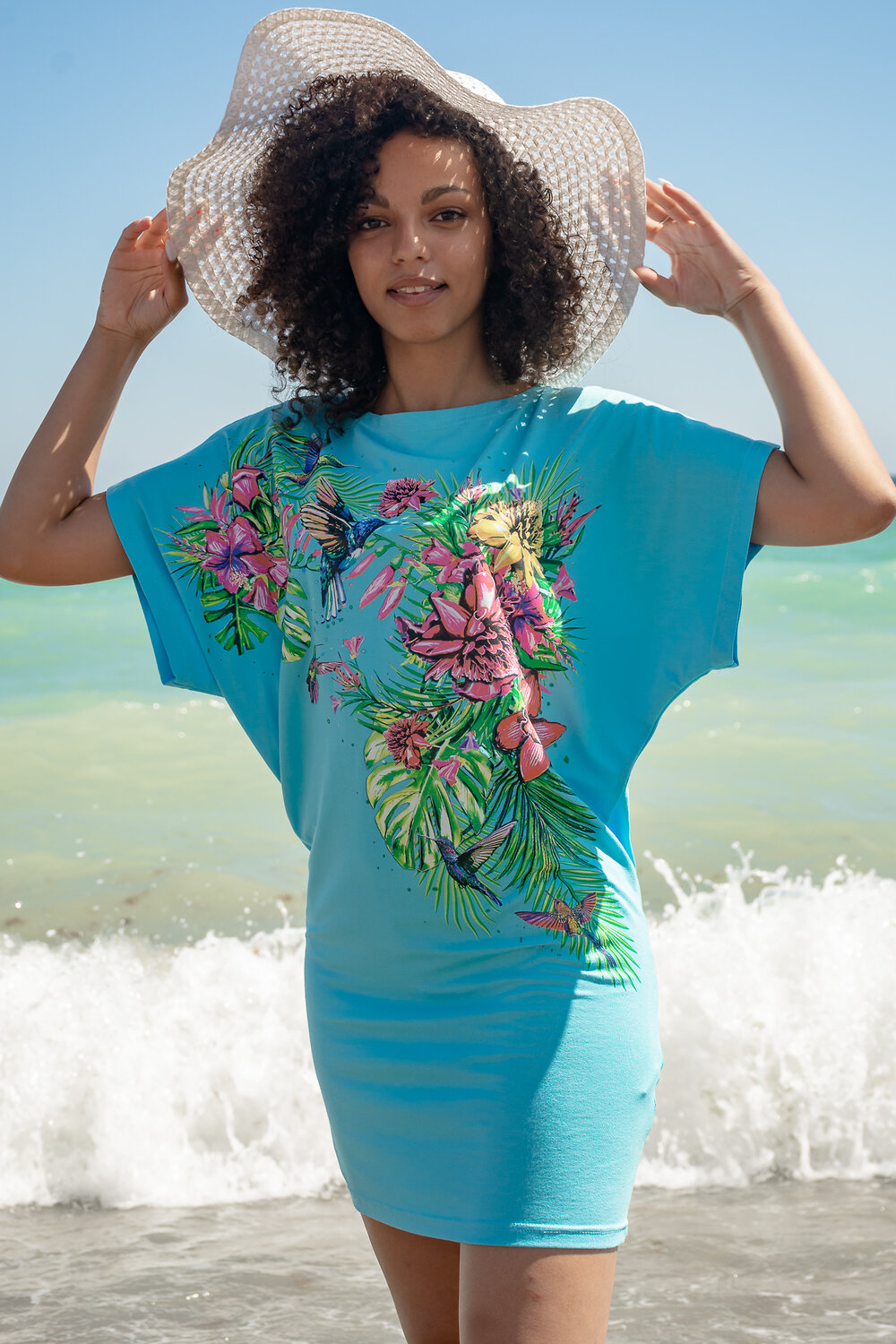 Натали Туника 424535 Туника Манго светлая бирюза