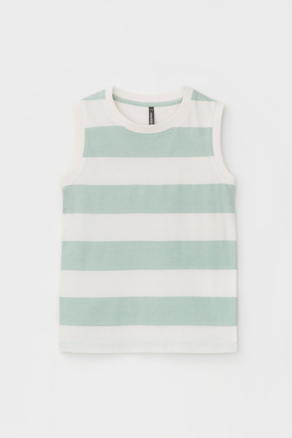 CROCKID Майка 425015 КР 302476 голубая дымка, полоска