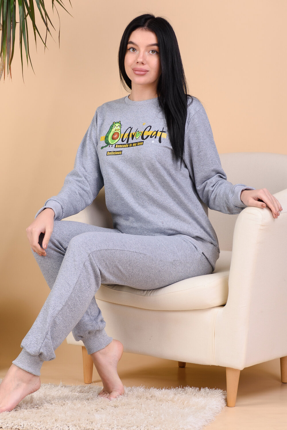 Натали Костюм 426942 Костюм Эбот серый-меланж