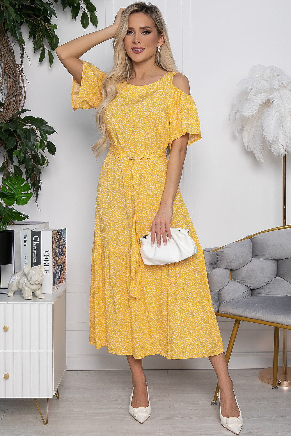 LT Collection Платье 427051 П10440 жёлтый