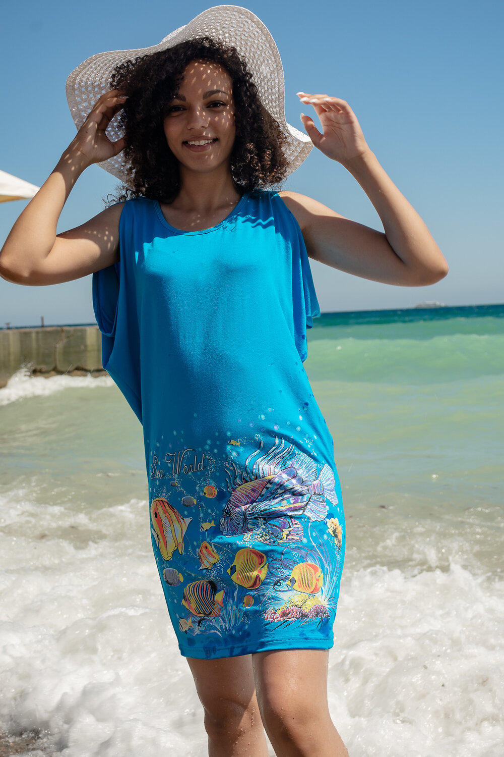 Натали Туника 427319 Туника Ностальгия бирюза