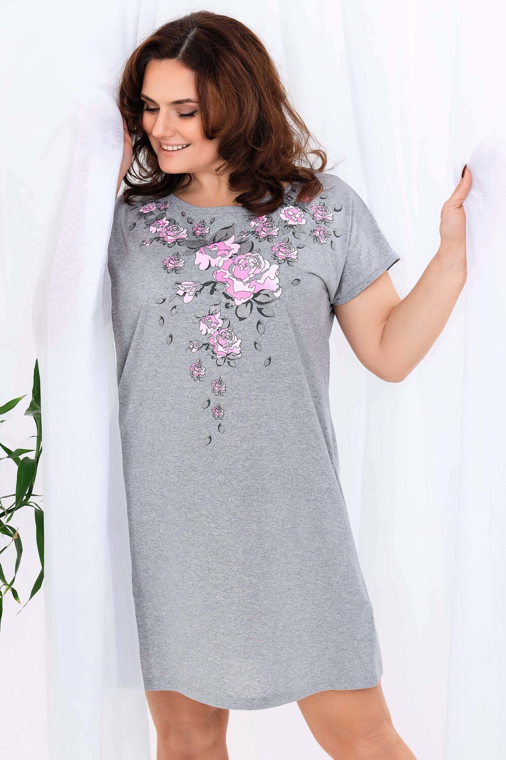 Натали Сорочка 427343 Сорочка Антонина серый