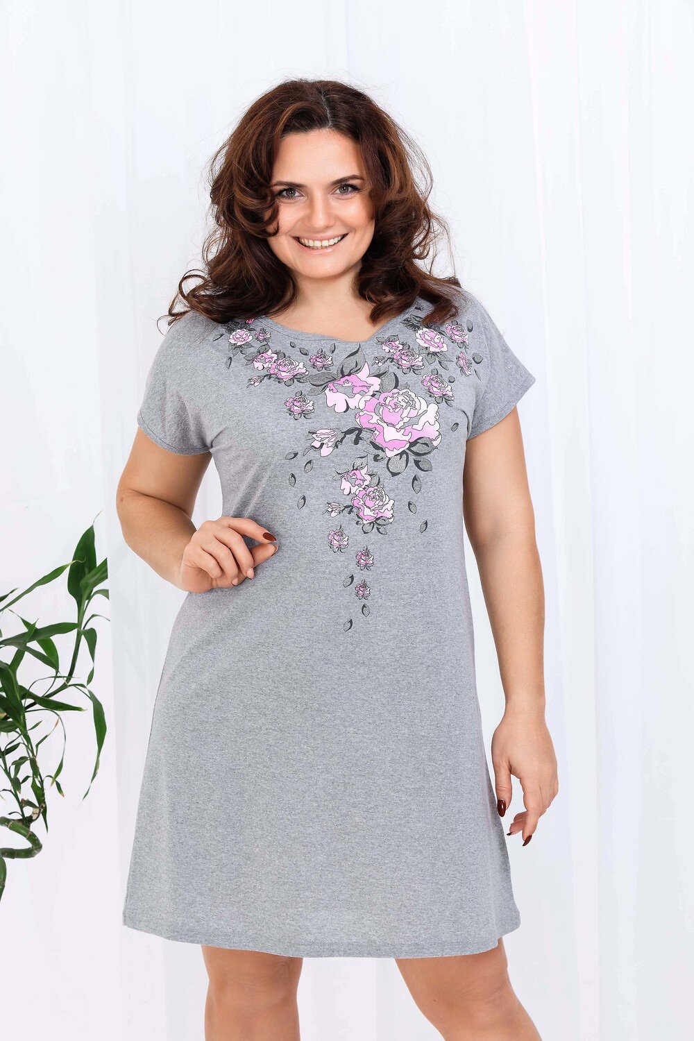 Натали Сорочка 427343 Сорочка Антонина серый