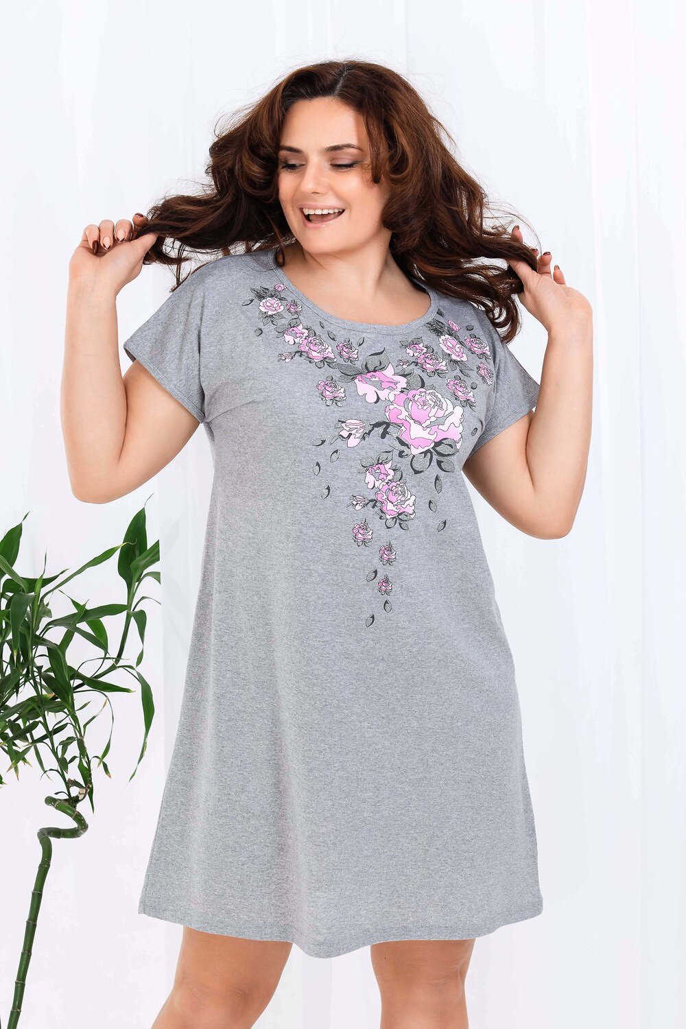 Натали Сорочка 427343 Сорочка Антонина серый