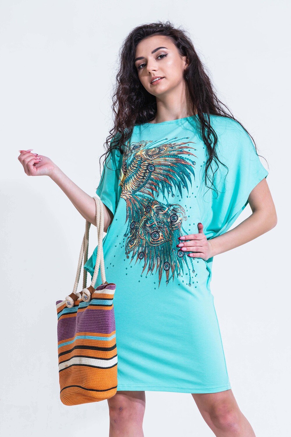 Натали Туника 427363 Туника Королева вискоза ментол