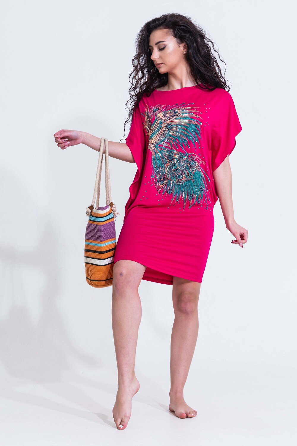 Натали Туника 427365 Туника Королева вискоза малина