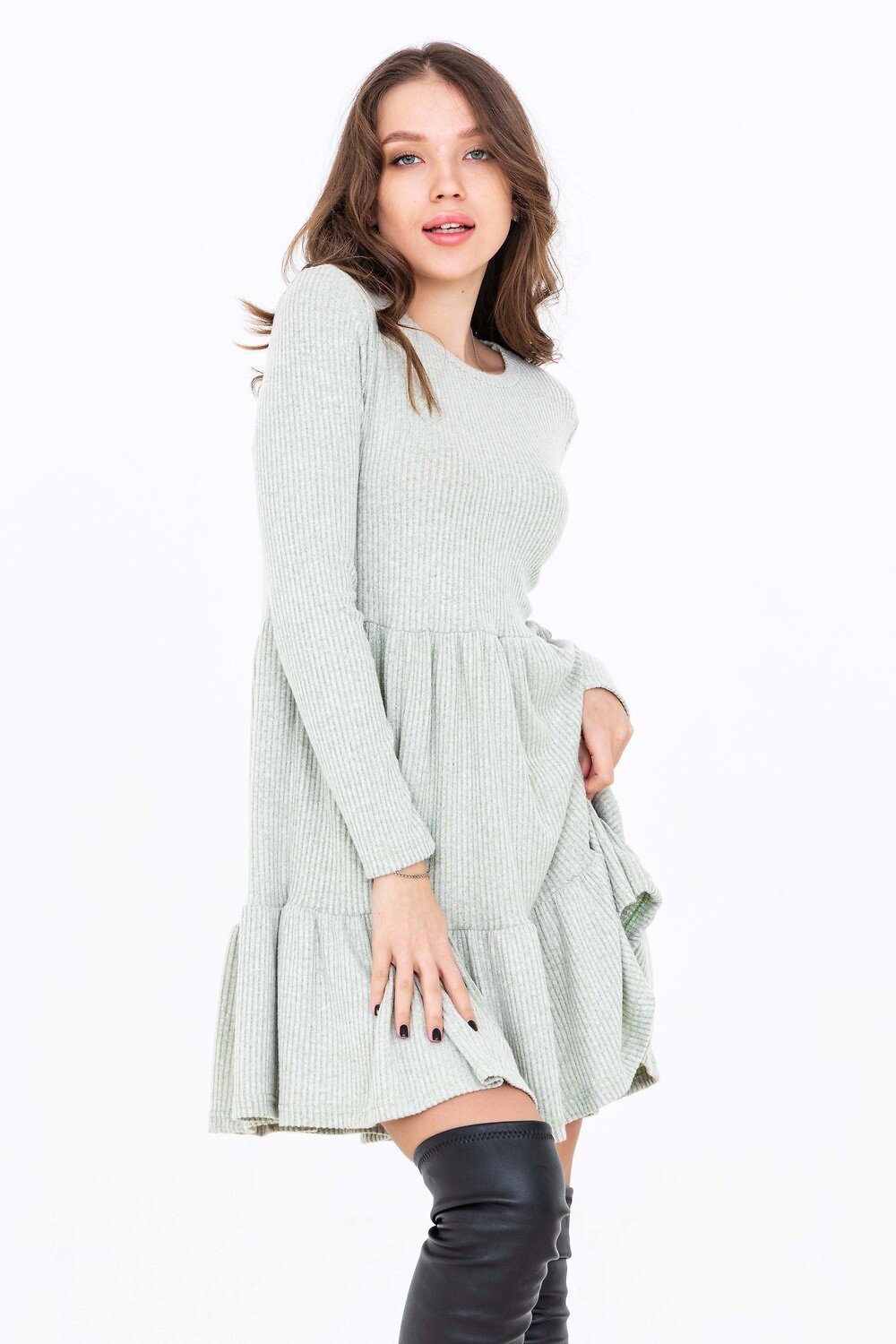 Натали Платье 431252 50512 фисташковый