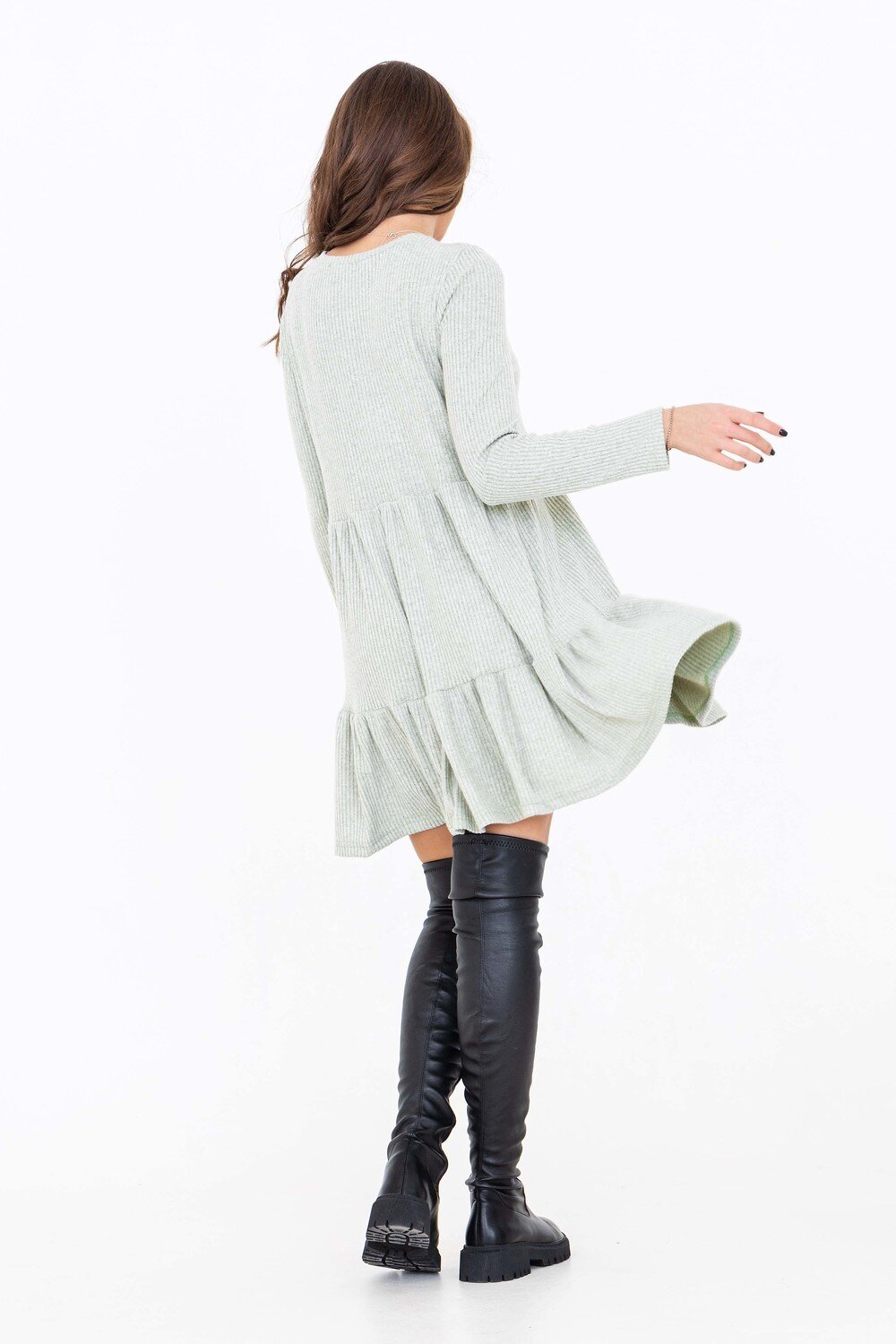 Натали Платье 431252 50512 фисташковый