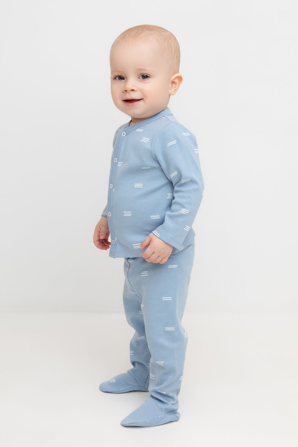 CROCKID Ползунки 431653 К 400220-2уп белые кораблики, штиль