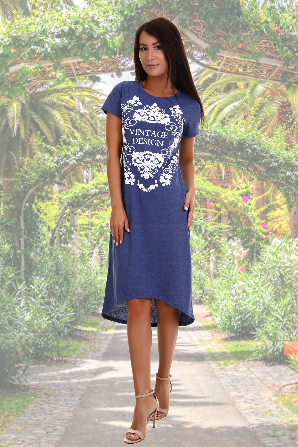 Натали Платье 432022 Платье Монеточка индиго