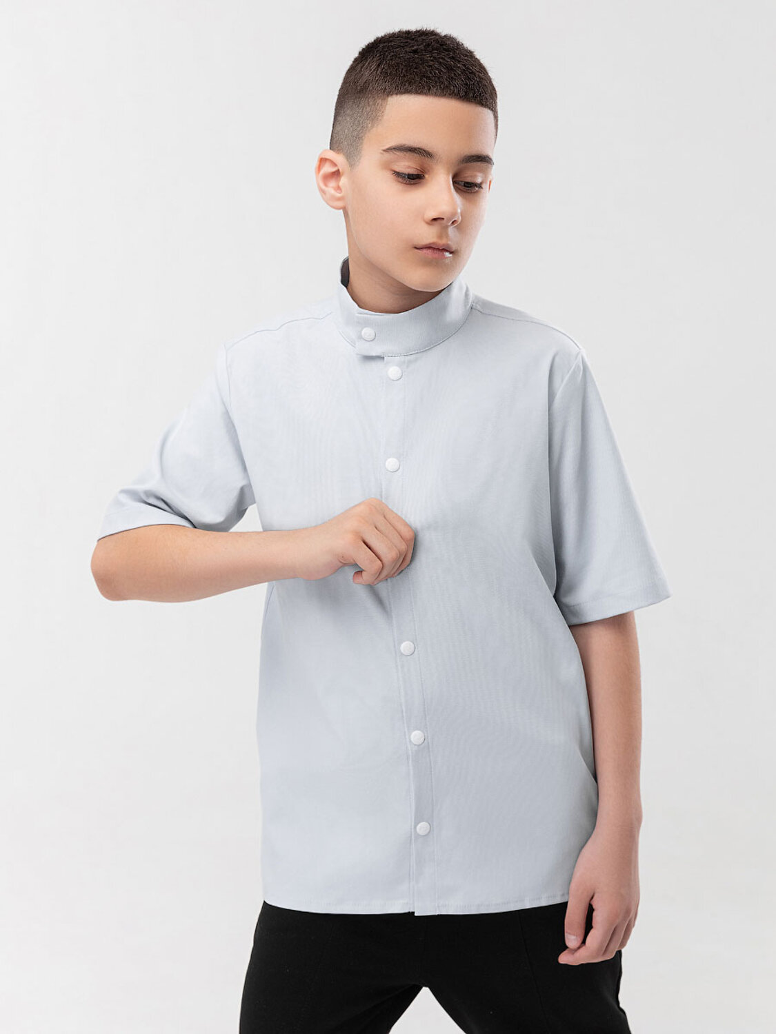 Bodo Рубашка 432697 38-37МU серо-голубой