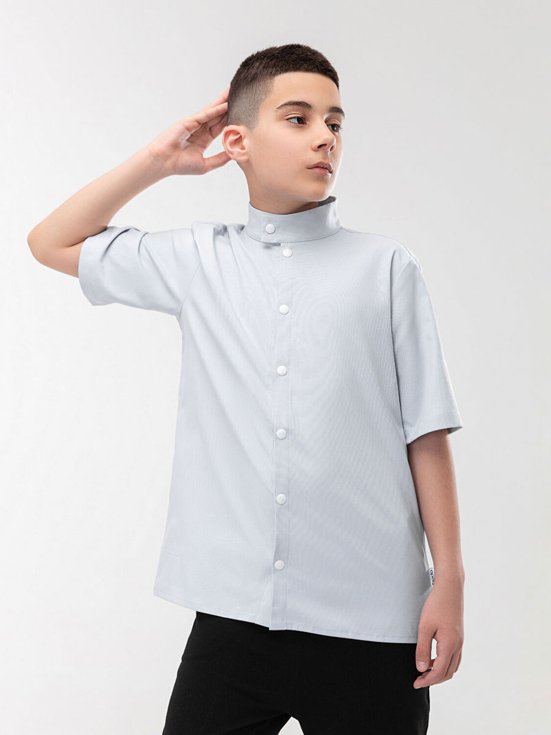 Bodo Рубашка 432697 38-37МU серо-голубой