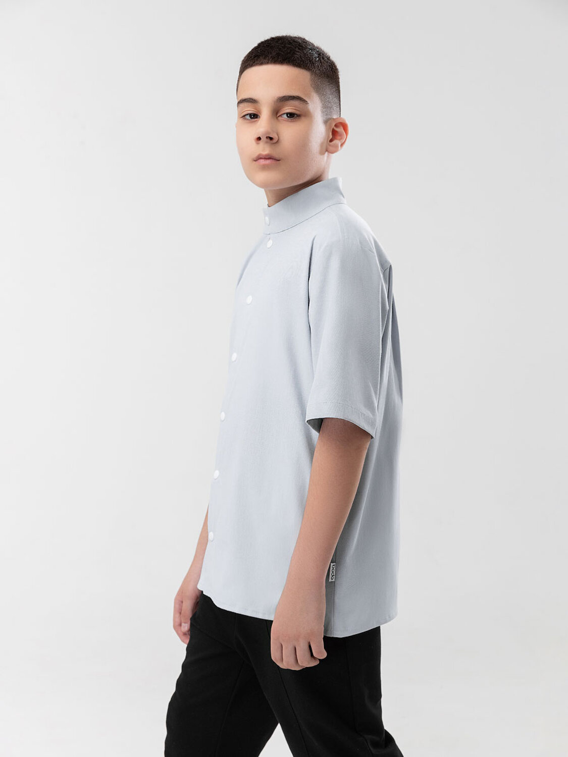 Bodo Рубашка 432697 38-37МU серо-голубой