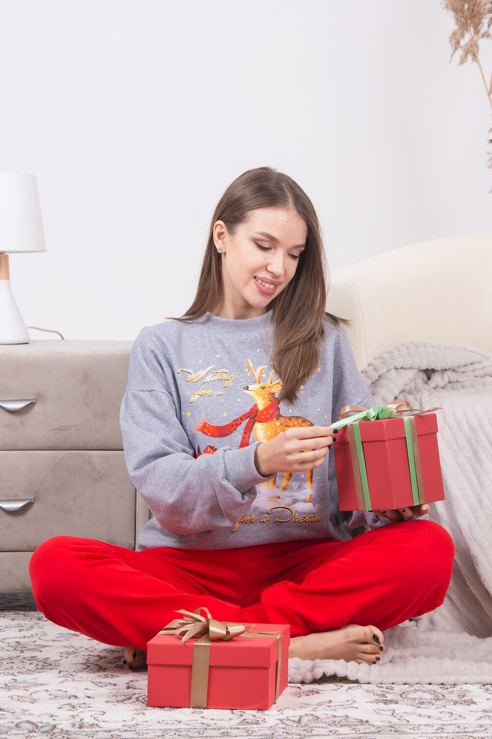 Натали Костюм 434922 Костюм Рождество красный