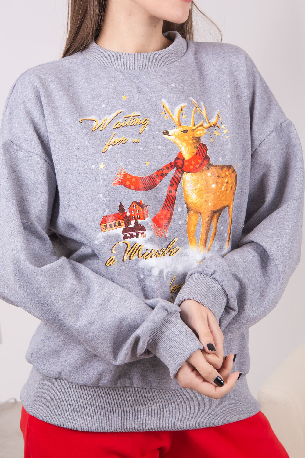 Натали Костюм 434922 Костюм Рождество красный