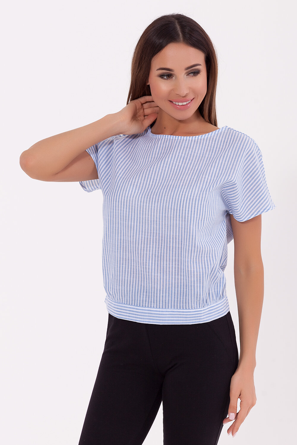 VISERDI Блузка 71331 10014-мгп 259545 Голубой