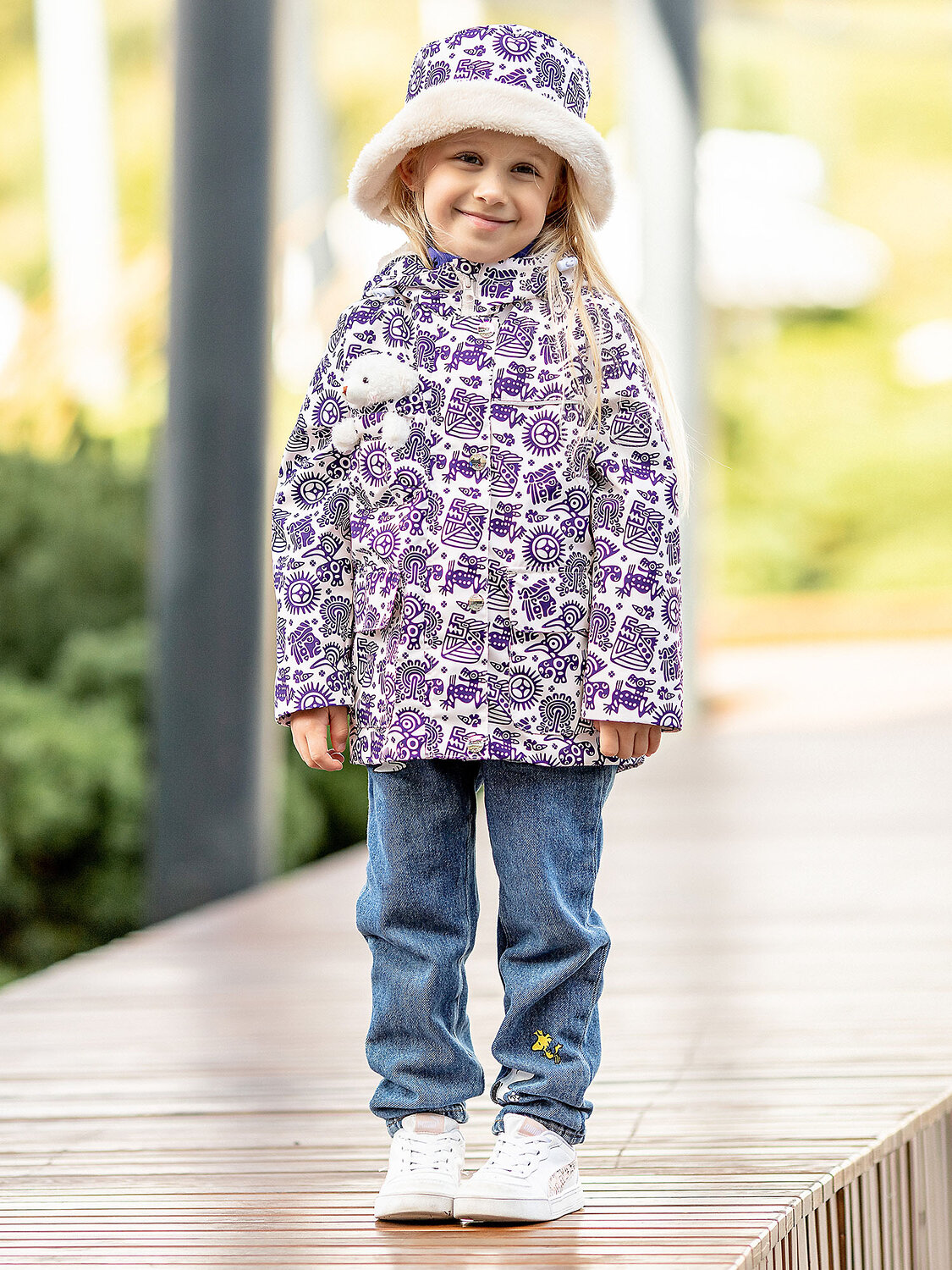 BATIK Парка 447525 526-23в-116-60-2 Принт бежевый