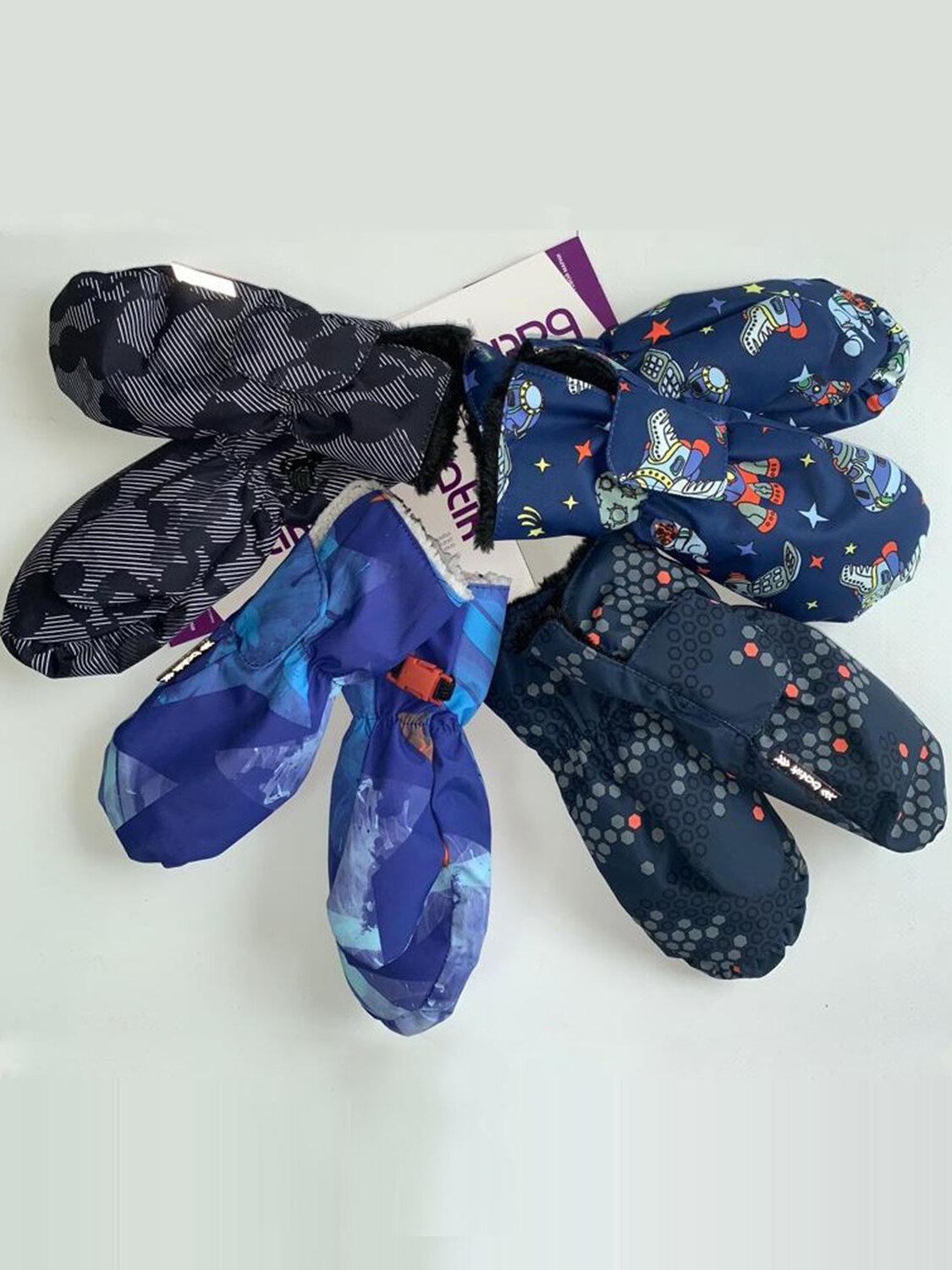 BATIK Варежки 448174 114-22о-01 Мультиколор принт