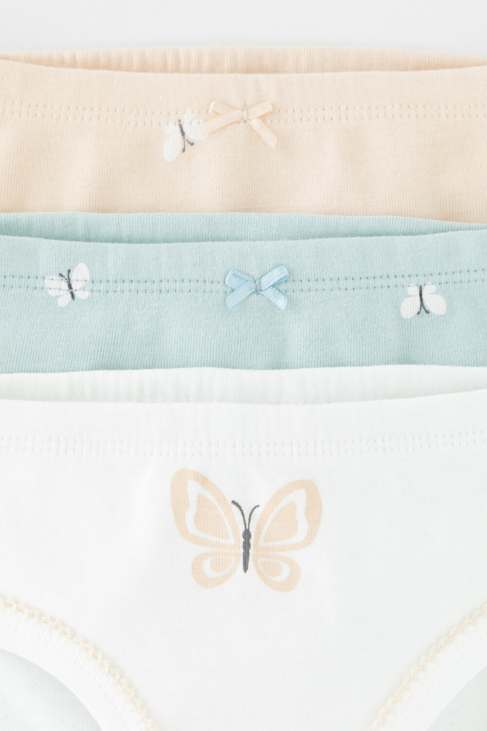 CROCKID Трусы 451707 К 1978-3уп голубой опал, персиковый зефир, бабочки