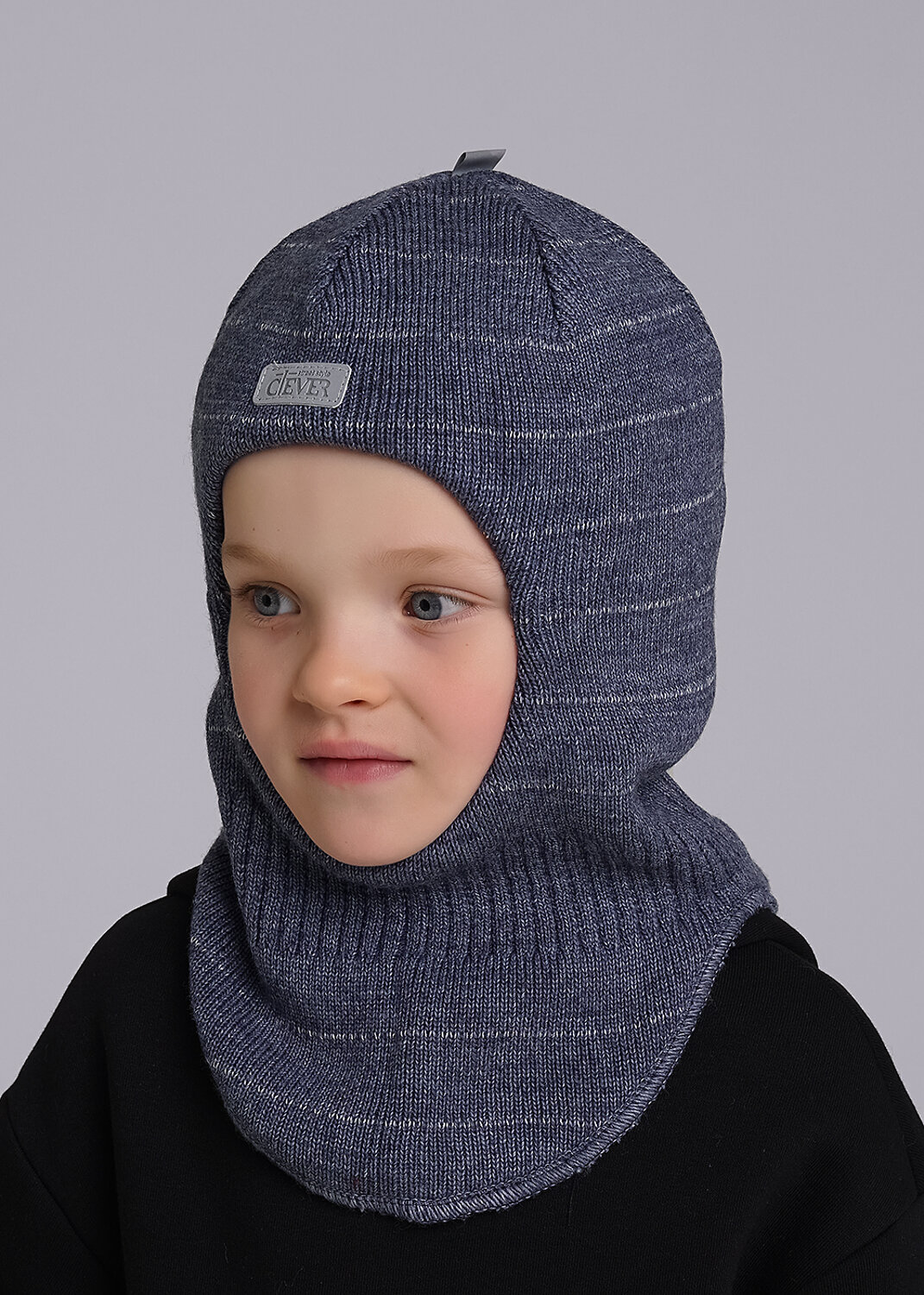 CLEVER Шапка 454093 433872ак флис джинсовый