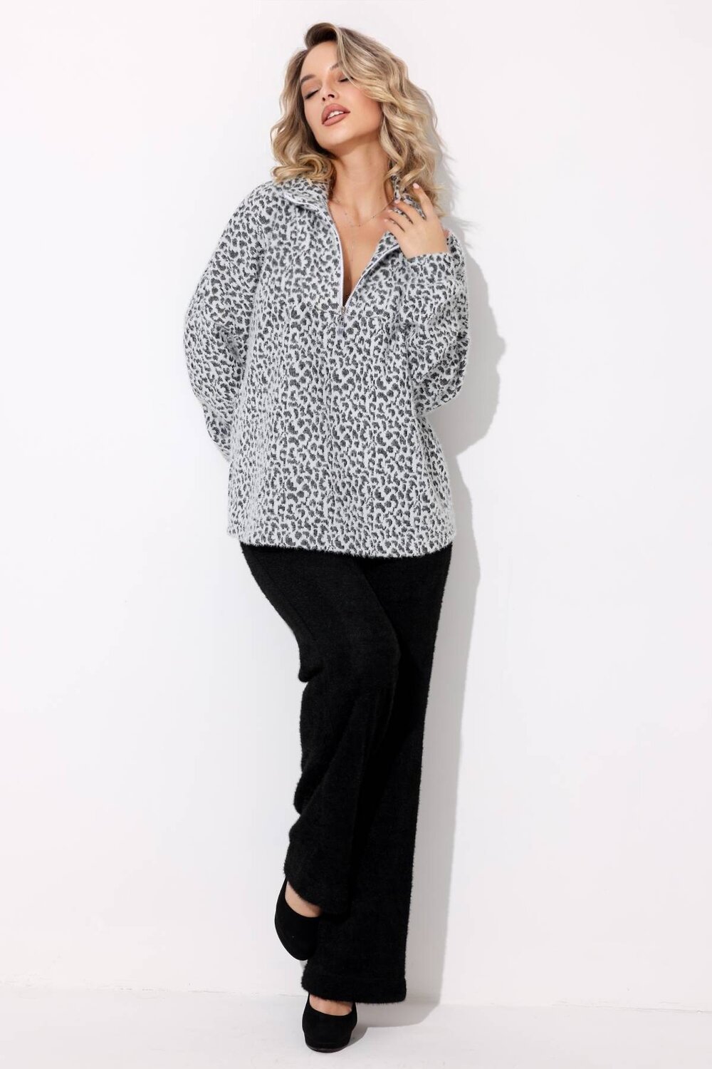 RISE Блузка 469704 4343/02 Серый