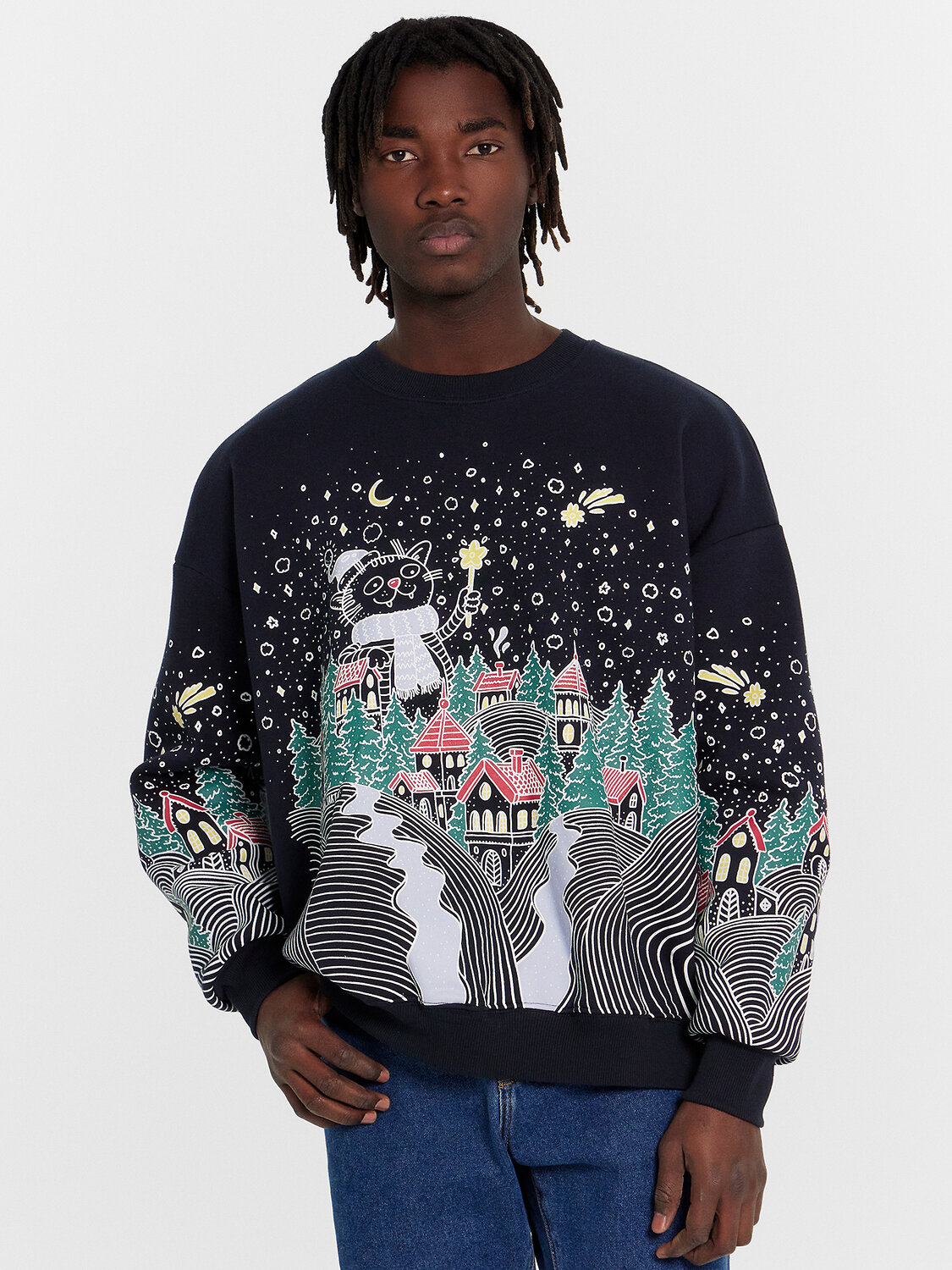 MARK FORMELLE Свитшот 480556 121866/1 неви +печать