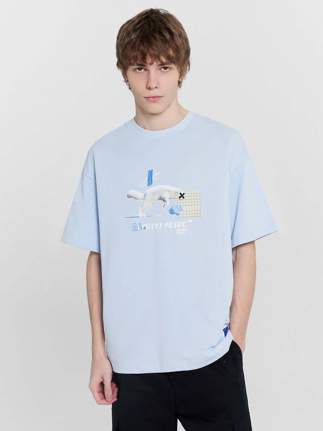 MARK FORMELLE Футболка 481865 111900 воздушный голубой +печать