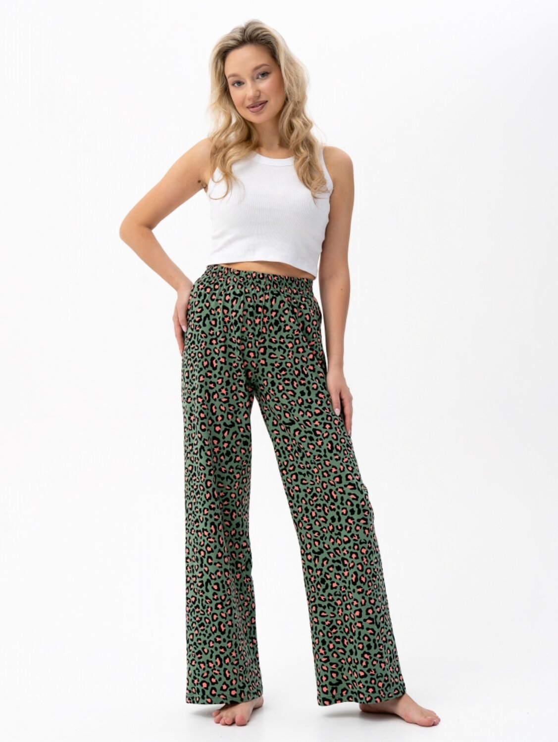 Binita Брюки 513092 1135/1-12 Зелено-розовый