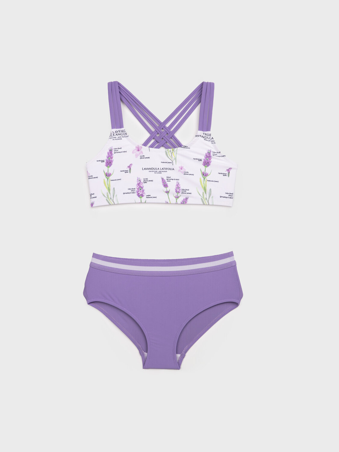 PLAYTODAY Купальный костюм 536539 12521098 белый,сиреневый