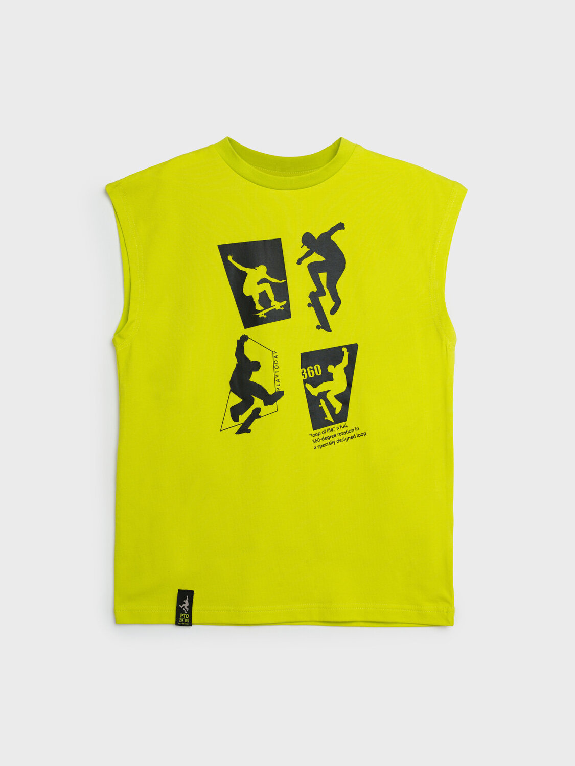 PLAYTODAY Фуфайка 536726 12511402 светло-зеленый,черный