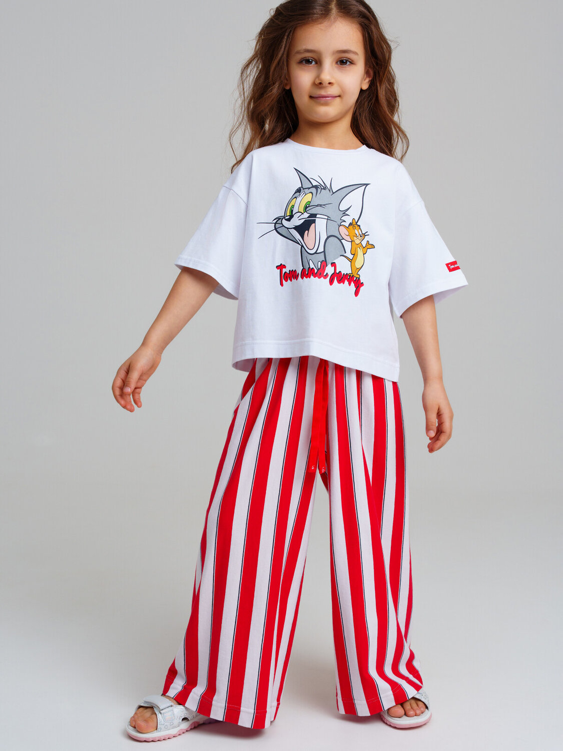 PLAYTODAY Брюки 536854 12522169 белый,красный