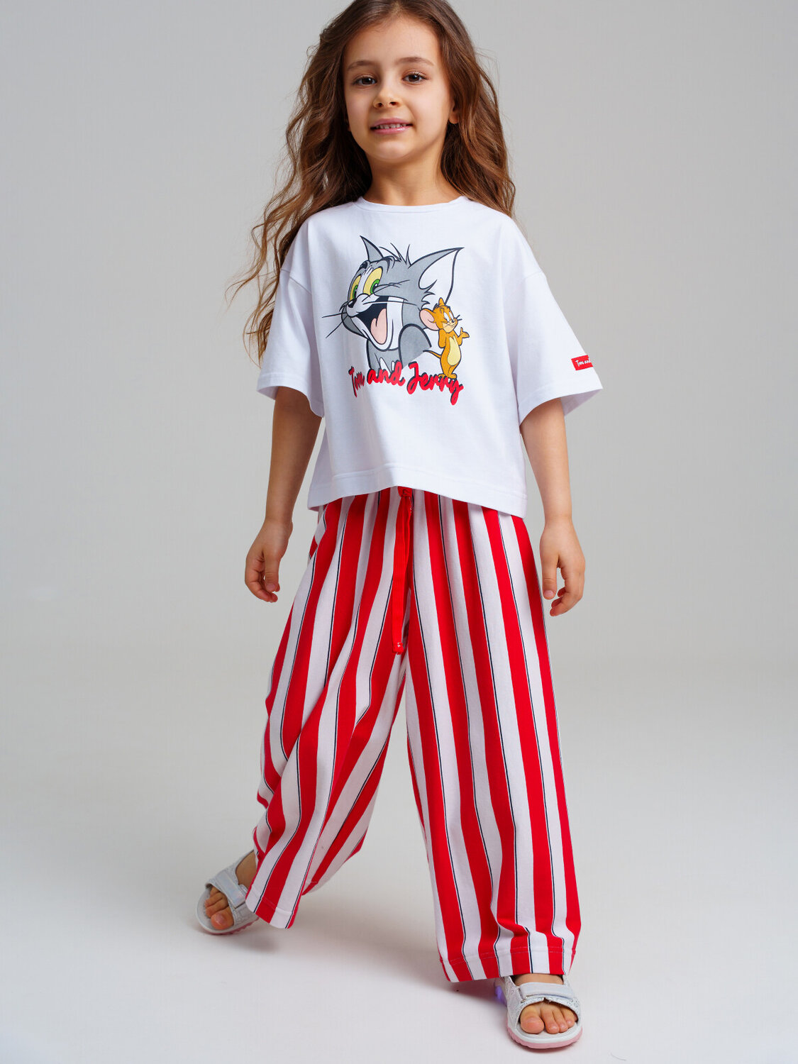 PLAYTODAY Брюки 536854 12522169 белый,красный