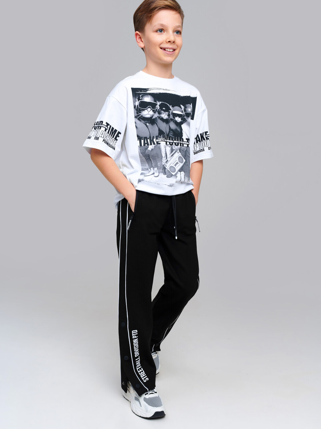 PLAYTODAY Брюки 537261 12511023 черный,белый