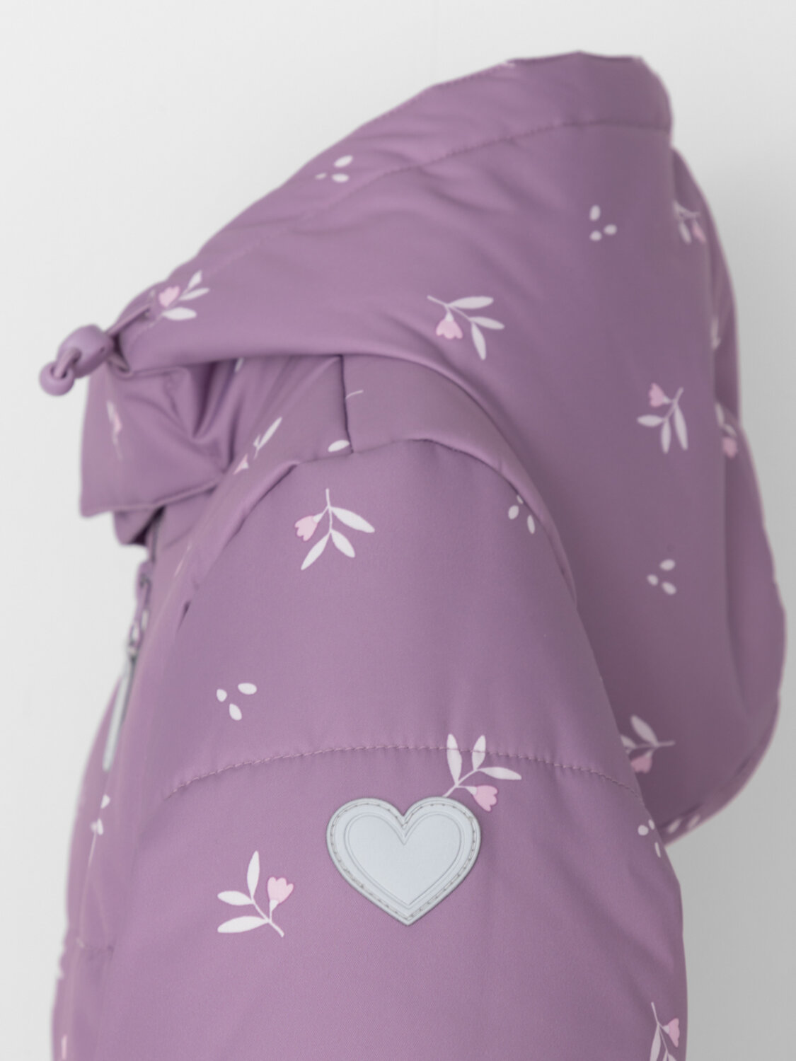 CROCKID Куртка 542260 ВК 38119/н/2 ГР насыщенный виноград, мини цветы