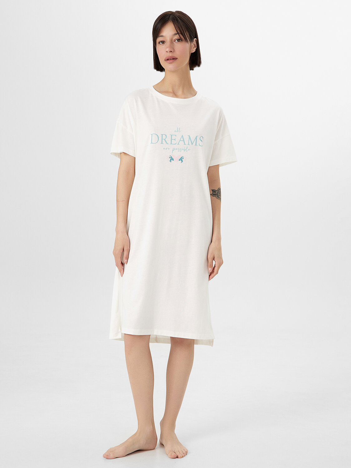 MARK FORMELLE Сорочка 549782 572310 св.молочный +печать