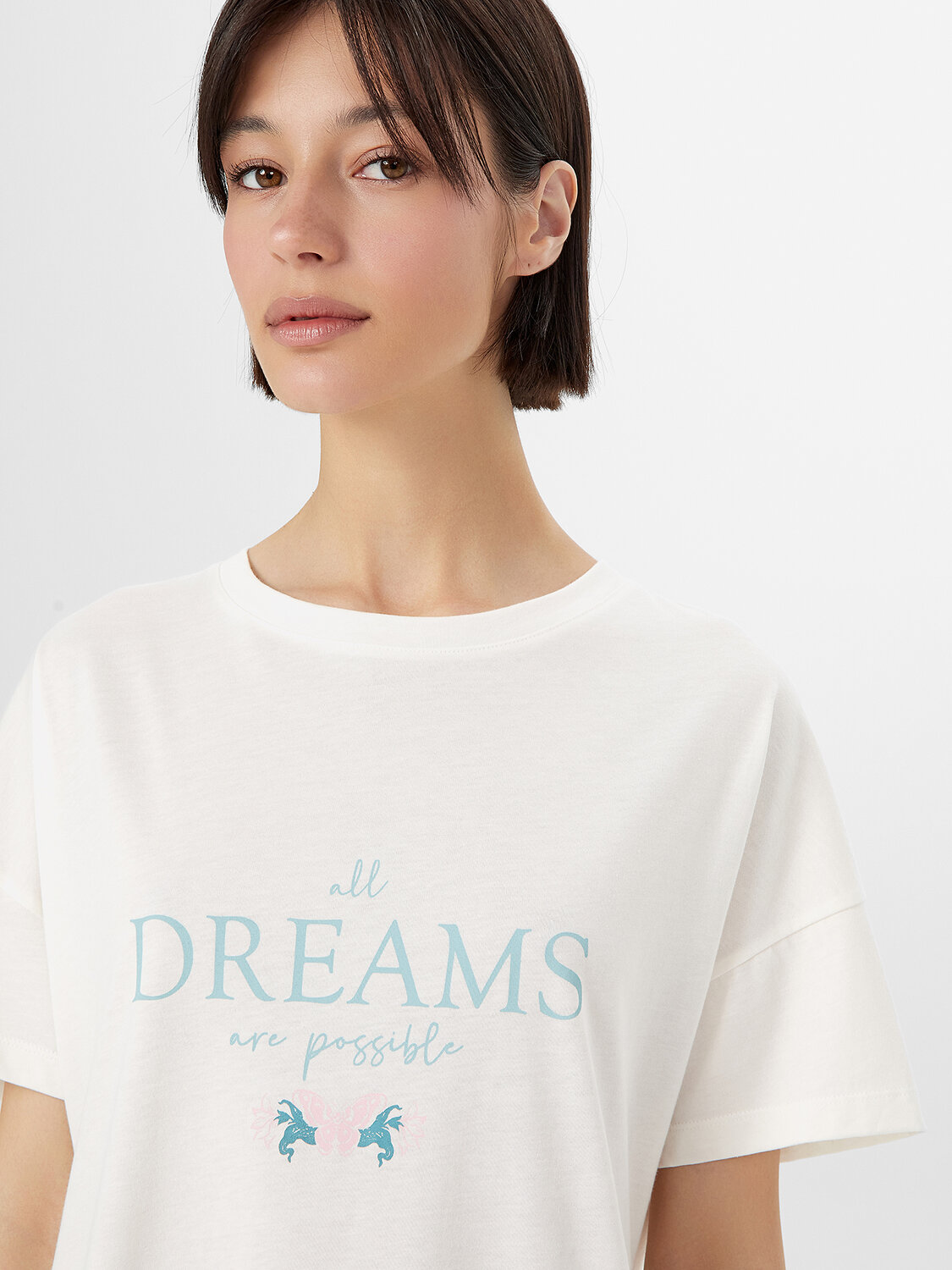 MARK FORMELLE Сорочка 549782 572310 св.молочный +печать