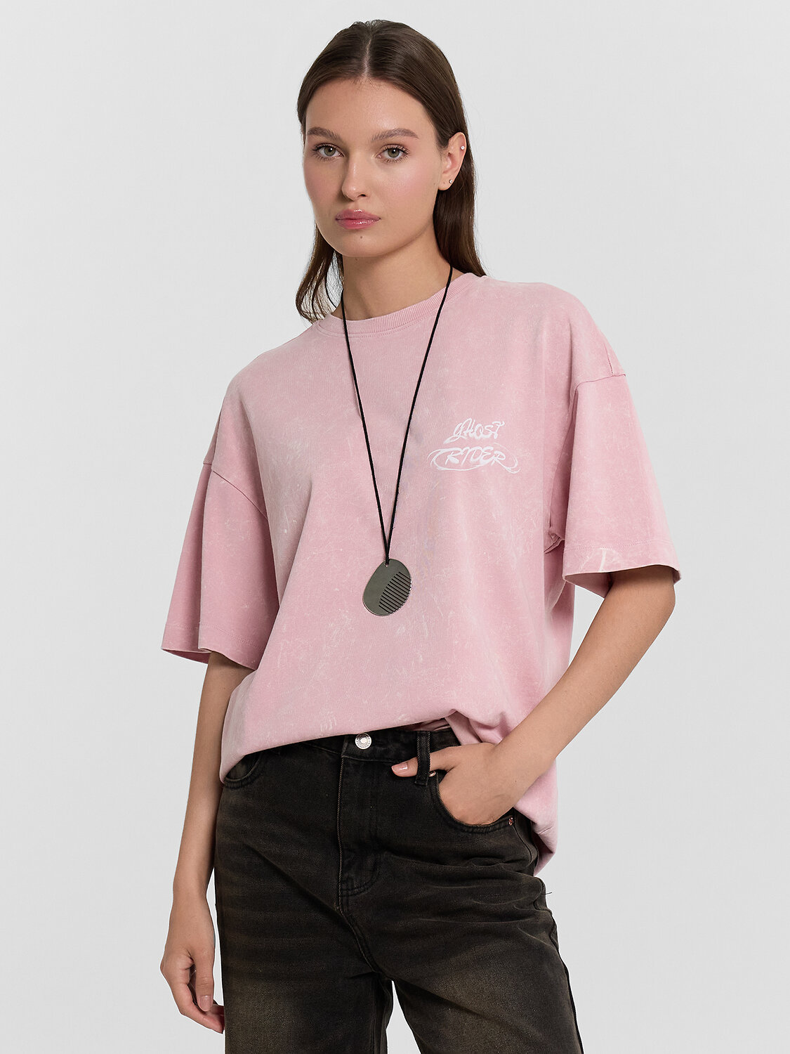 MARK FORMELLE Футболка 550191 112953 пыльный розовый +печать