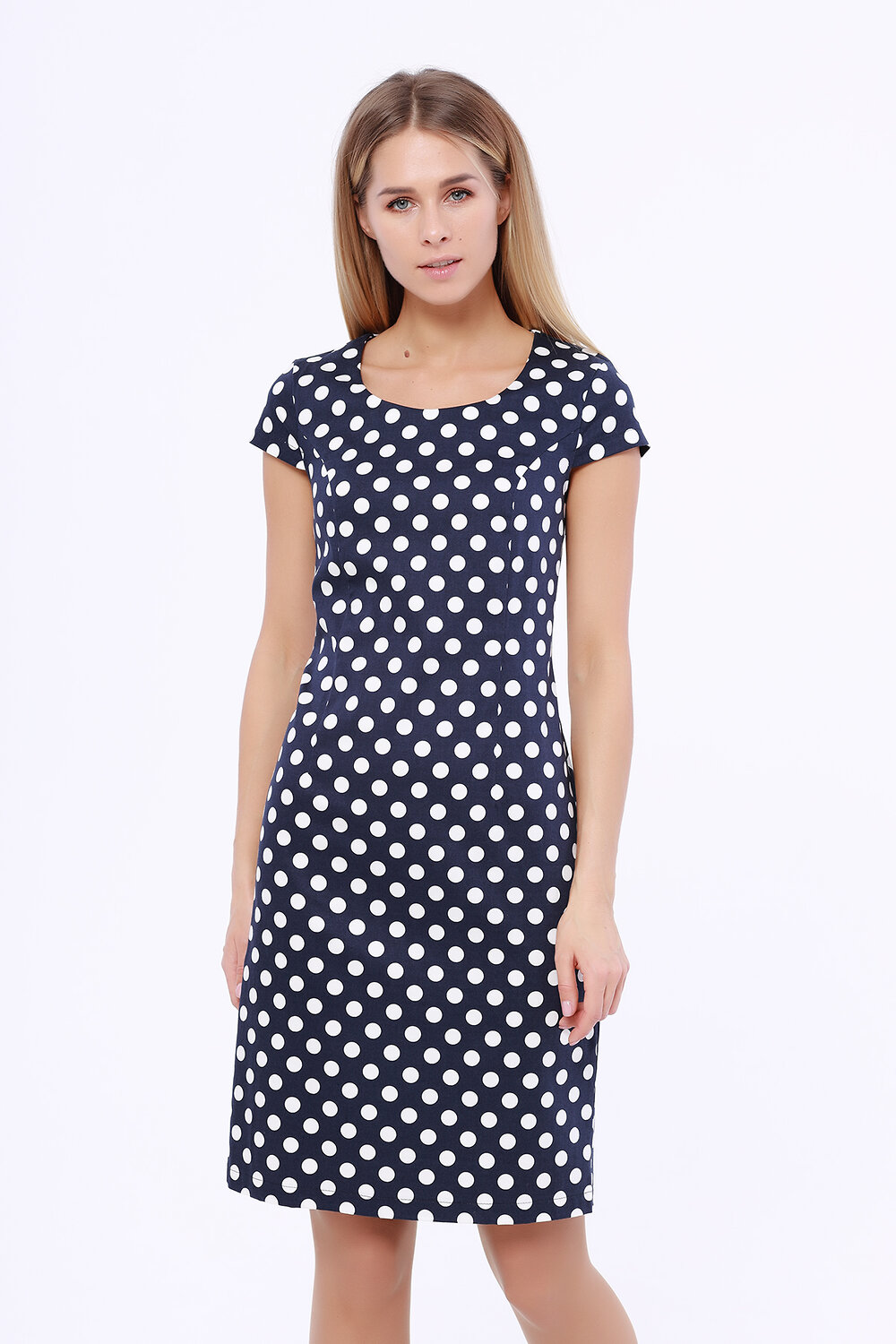 VISERDI Платье 88675 2739-гтсс 459690 Синий/горох