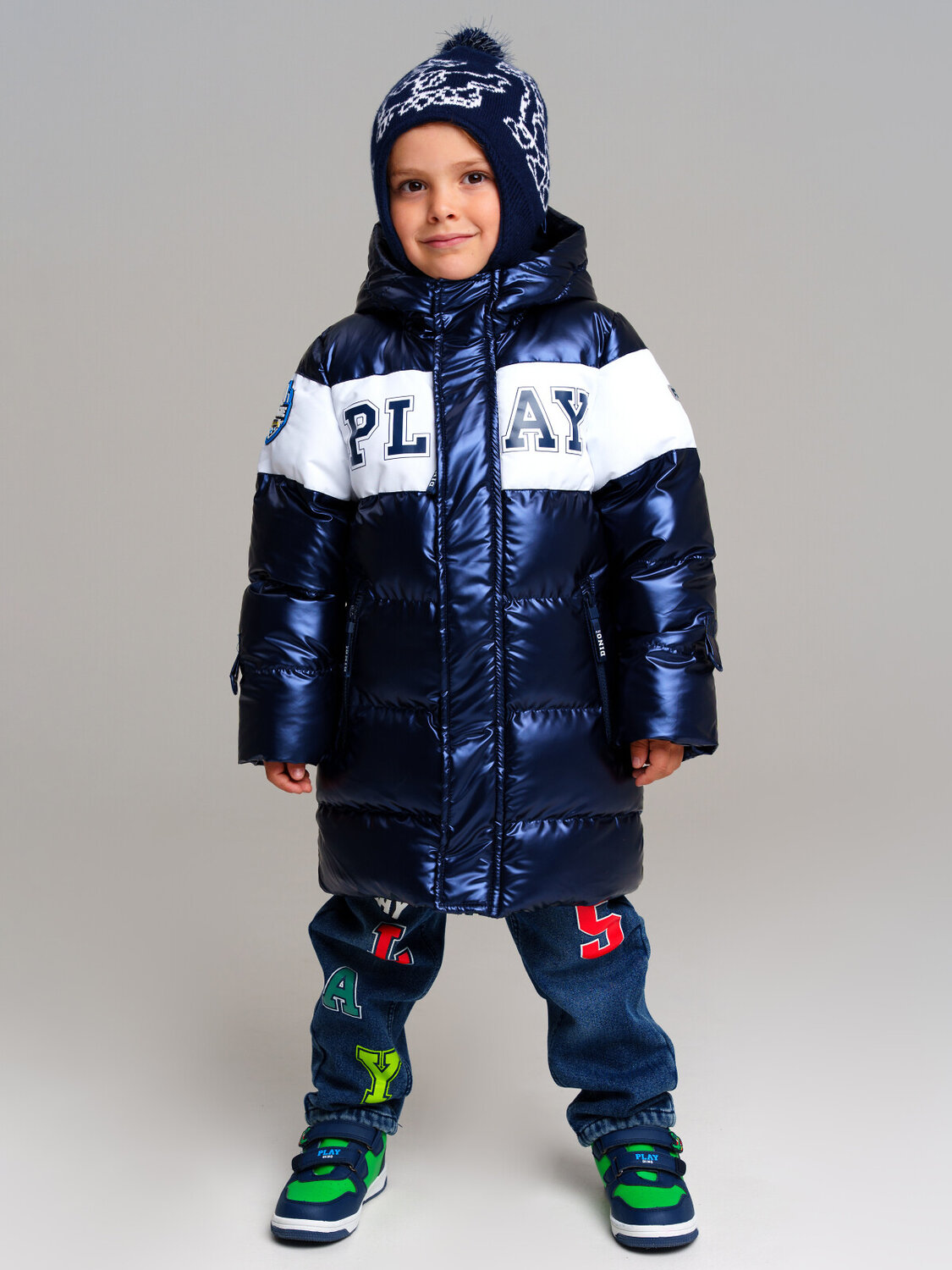 PLAYTODAY Пальто 556596 32412004 тёмно-синий