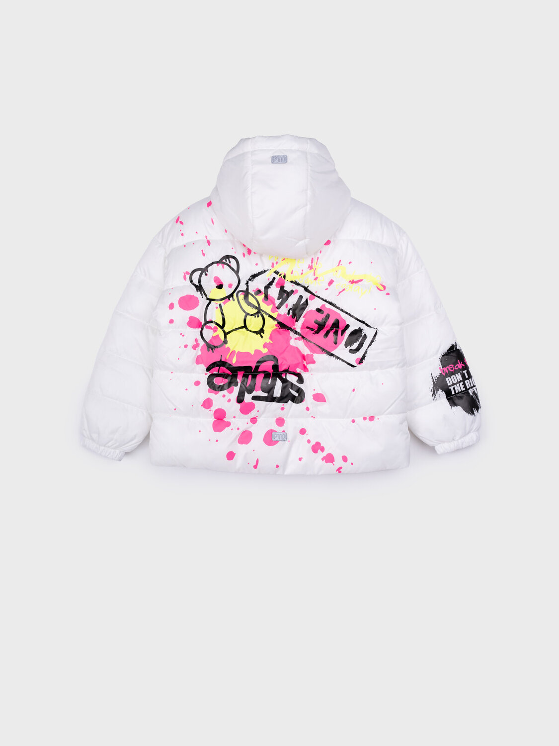 PLAYTODAY Куртка 557607 12521210 белый,фуксия,светло-зеленый